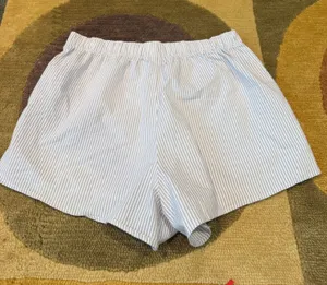 Like-New Hollister Co. Sleep Pajama Blue White Stripe Boxer Shorts Women’s Small thumbnail 1