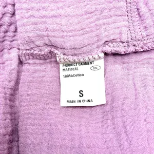 Light Purple Gauze Oversized Minimalist Casual Button Down Shirt thumbnail 7