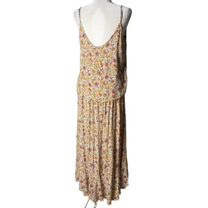 Cynthia Rowley Top Midi Skirt Set L Floral Matching Outfit‎ Peasant Cottage Boho thumbnail 9
