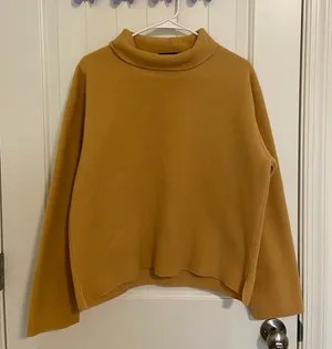 EUC Vintage G.G. Sport women’s‎ dark yellow fleece turtleneck top large thumbnail 1