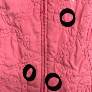 Ariat Women's XL Pink Softshell Vest Wind Water Resistant Equestrian Team Logo thumbnail 3