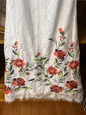 The Clothing Company Floral Embroidered Lace Off Shoulder Dress Size L thumbnail 7