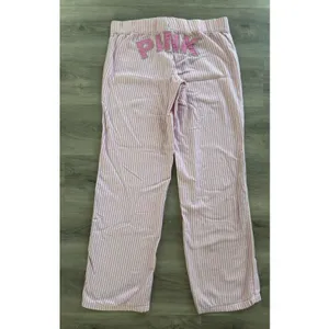 VTG Y2K Victorias Secret Pink Pajama Pants Dog Logo Striped Backside Logo XS thumbnail 7