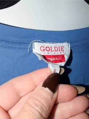 Goldie Solid Blue Short Sleeve Tee thumbnail 3