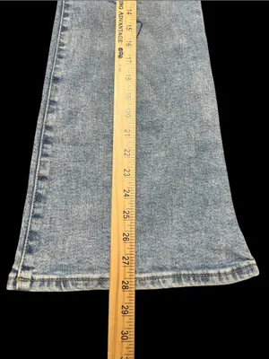Maurices Light Blue Distressed Flare Jeans thumbnail 6