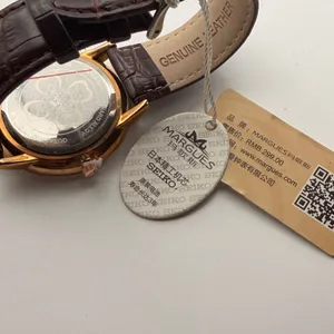 Margues Rose Gold Tone Watch with New Battery & Leather Band thumbnail 6