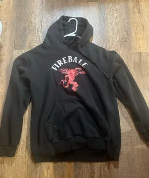 Fireball Hoodie Black Size XL thumbnail 1