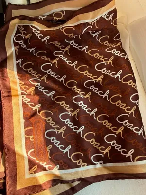 Rare vintage Coach silk scarf  thumbnail 1