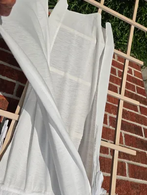 Zara White Maxi Swim Coverup Small thumbnail 5