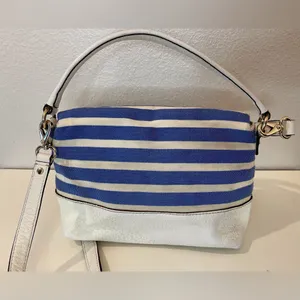 Kate Spade Maria Southport Ave Blue&White Leather‎ Crossbody Bag thumbnail 2