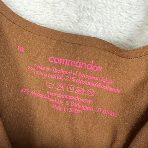 Commando Butter Soft-Support Bodysuit Cinnamon Brown BSS401 Medium NEW thumbnail 6