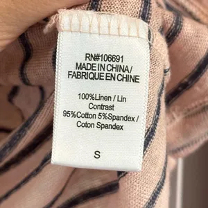 Young Fabulous Broke Striped Linen Top Size‎ Small thumbnail 4