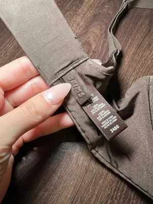 Skims Wireless Form Super Push Up Brown Bra Size 34DD thumbnail 8