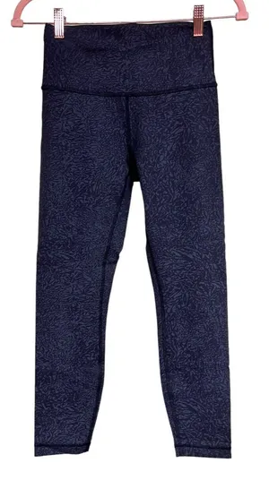 Lululemon Wunder Train High Rise‎ 25” Crunch Black Women’s Size 6 thumbnail 1