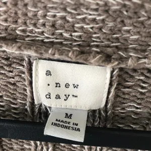 A New Day Brown Knit Cardigan Sweater Jacket Top Medium thumbnail 4