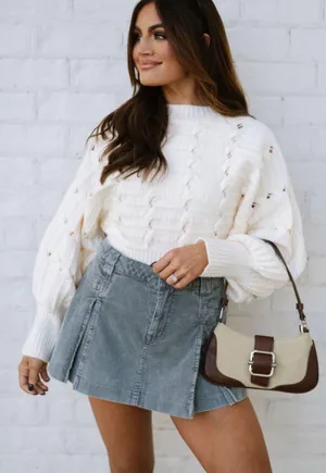 These Three Boutique Cream Sweater thumbnail 2