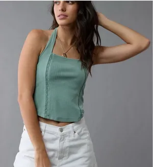 American Eagle Ripped Halter Top thumbnail 1