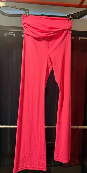 Victoria's Secret PINK Relay Ruched Foldover Flare Leggings thumbnail 1