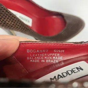 Steve Madden Bogarrt leather stiletto‎ heels size 6.5 thumbnail 6
