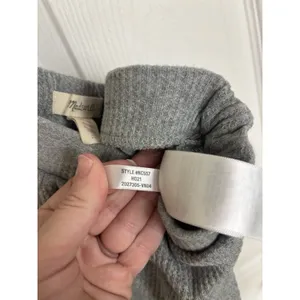 Madewell Gray Waffle Knit Pull On Pajama PJ Pants S Lounge Comfy thumbnail 7