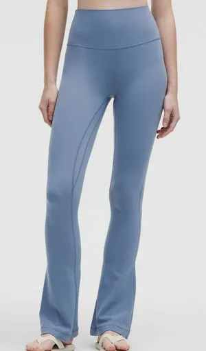 Lululemon‎ Align High Rise Mini Flare Blue Leggings thumbnail 1