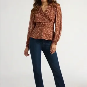 Sofia Jeans Women's Long Sleeve Ruched Waist Top Size‎ Small thumbnail 6