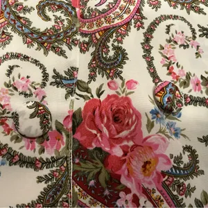 Vintage 90s gold label Victoria’s Secret floral paisley print robe scalloped hem thumbnail 10