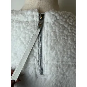 Lululemon Wool Whenever Crew Women 4 Gray‎ Vapor Sherpa Fleece Pullover Gorpcore thumbnail 8