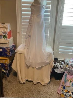 White Maxi Dress with Ruffle Detail thumbnail 5