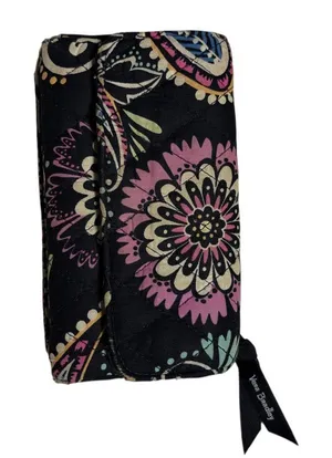 Vera Bradley Quilted Wallet Bandana Swirl Black thumbnail 1