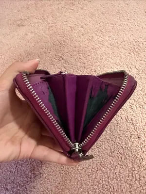 Coach Ashley Op Art Zip Around Wallet Purple thumbnail 11