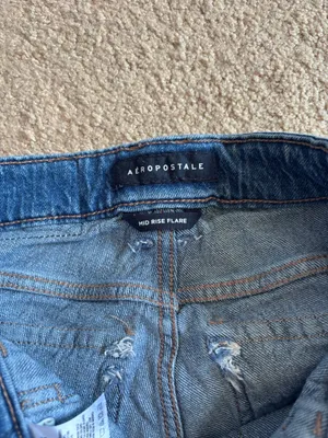 Dark blue flair jeans thumbnail 2