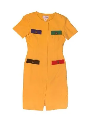 Vintage New Classics New York Yellow Dress 6 thumbnail 1