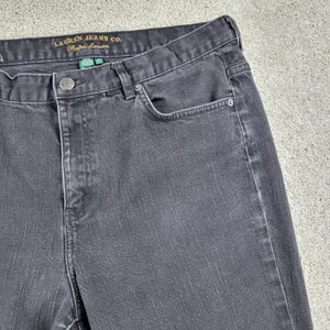 Lauren Jeans Co Ralph Lauren Womens Jeans 14 Black Classic Cowboy Bootcut Denim thumbnail 4