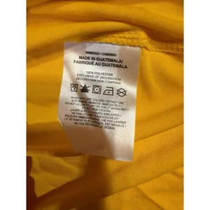Nike Dri-FIT Women's XS Yellow Short Sleeve Solid Polyester T-Shirt (F43) thumbnail 4