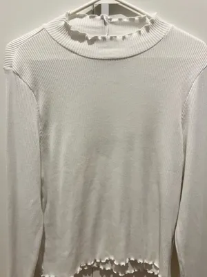 American Eagle XL ribbed white top. Barely used thumbnail 2