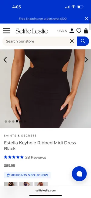 Selfie Leslie NWT cut out dress thumbnail 2