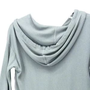 Free Fly Womens Hoodie Medium Fitted Waffle Knit Bamboo Outdoor Adventure Fun thumbnail 6