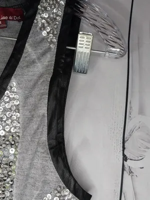 Revolve Line & Dot Silver Boho Glam Sequin Festival Glitzy Tank Top - Gray NWT thumbnail 4