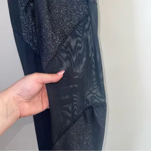 Nike Dri-FIT Gold Flecked Mesh Panel‎ Leggings Size M thumbnail 3