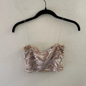 MESHKI Yvonne Crop Top Size S Spring Summer Festival Coachella Vacation thumbnail 4