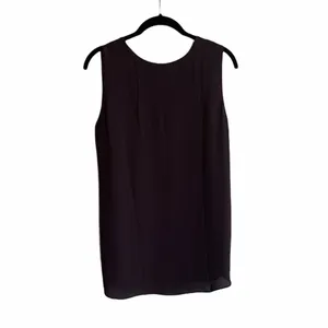 Ann Taylor Navy Knot Sleeve V-Neck Tank Top Size Medium Professional thumbnail 3