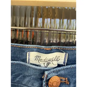 Madewell Baggy Straight Jeans Medium Wash Cotton Hemp High Rise Relaxed Size 32 thumbnail 3