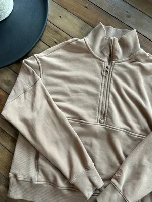 Vuori Sedona Half Zip Fleece Sweatshirt Brown XS thumbnail 1