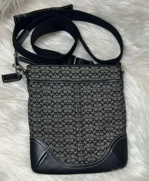 Vintage Coach Signature Canvas Crossbody Bag Mini Coach "c" Monogram Purse Small thumbnail 1