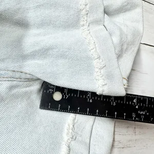 Zara‎ Shorts Women SZ 6 Hi-Rise Hot Pant Light Wash Denim Cuffed Side Stripe NWT thumbnail 6