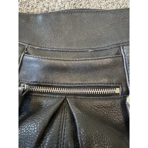 B Makowsky leather handbag‎ crossbody Shoulder Silver Hardware Leopard Interior thumbnail 2