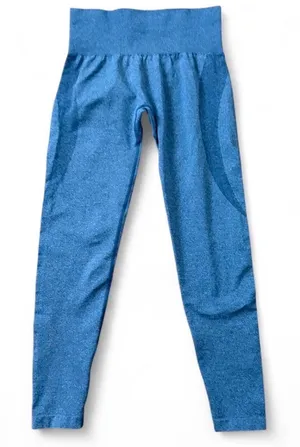 NVGTN Ocean Blue Mid Rise Contour Seamless Leggings thumbnail 1
