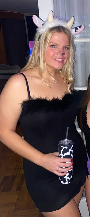 Forever 21 Little Black Dress with Feathers thumbnail 1