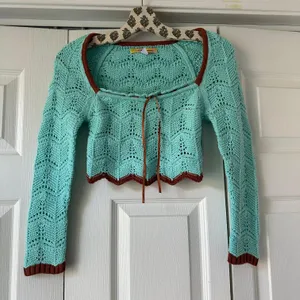 Urban Outfitters Crochet Sweater Crop Top thumbnail 1